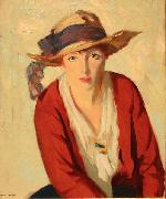 Robert Henri The Beach Hat oil